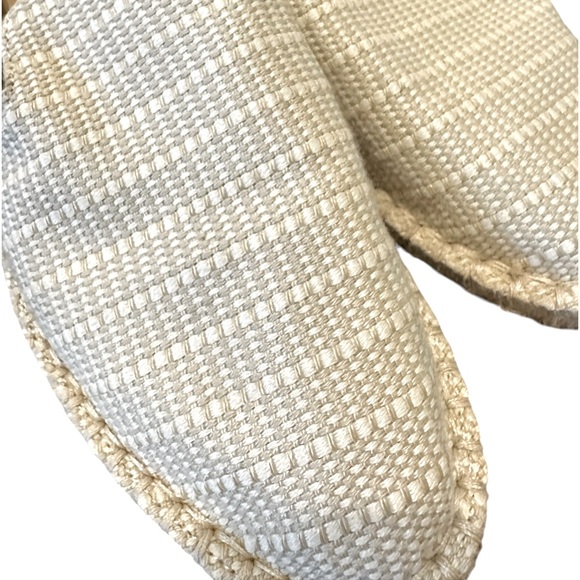 UNIVERSAL THREAD tan woven flat espadrille slide slip ons size 10 - Picture 4 of 8